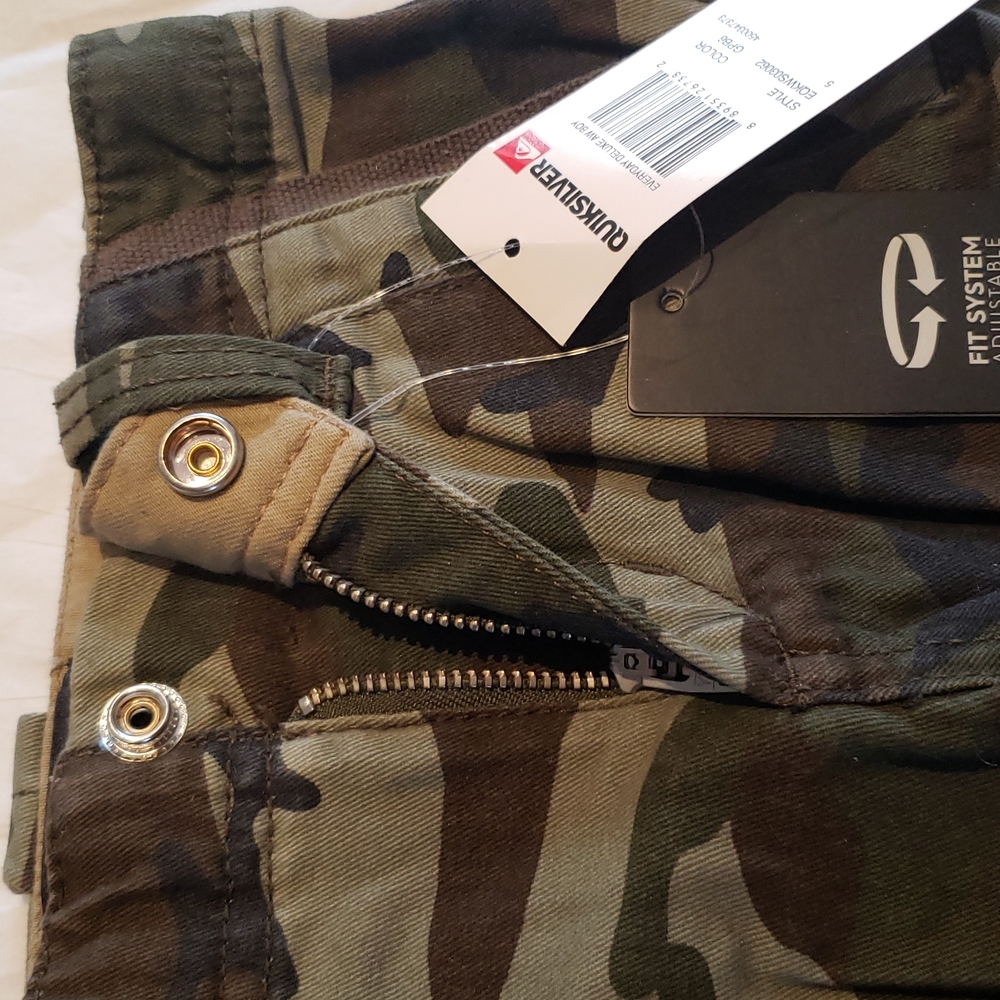 Quiksilver New Kids Camo Cargo Pocket Shorts (Little Boys) NWT Size 5 🎉HP🎉 - Picture 15 of 16